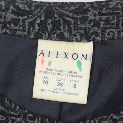 Alexon Women's Black Geometric Blazer Size 10