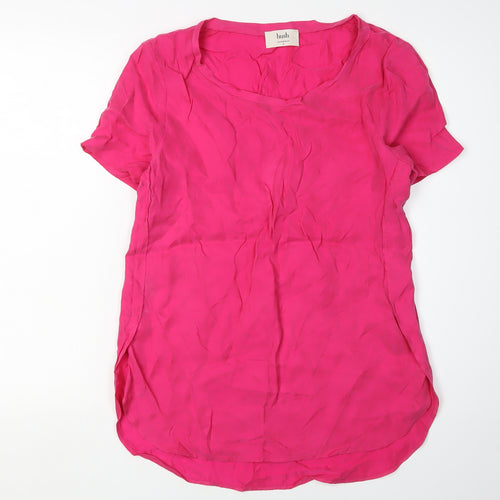 Hush Pink Women's Blouse, Size 10, Short Sleeve