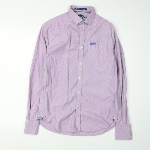 Superdry Men's Purple Button-Up Shirt, Small