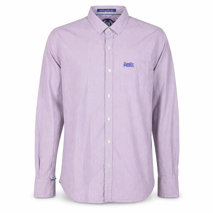 Superdry Men's Purple Button-Up Shirt, Small