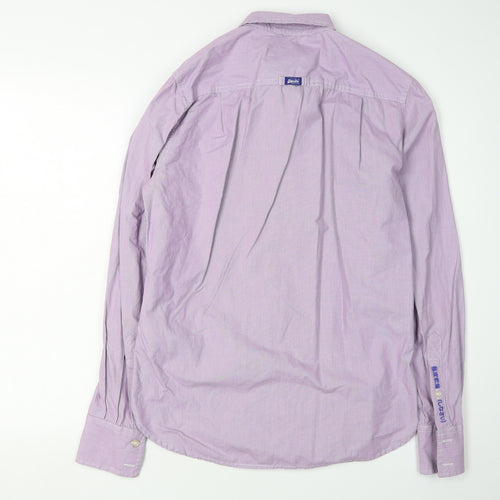 Superdry Men's Purple Button-Up Shirt, Small