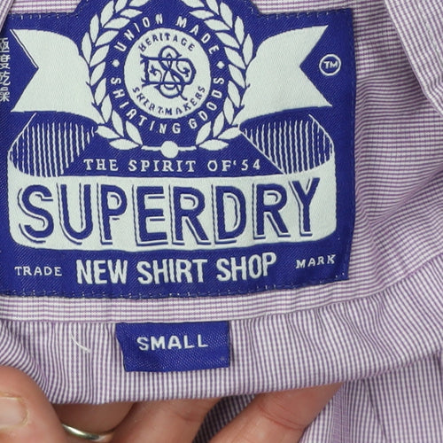 Superdry Men's Purple Button-Up Shirt, Small
