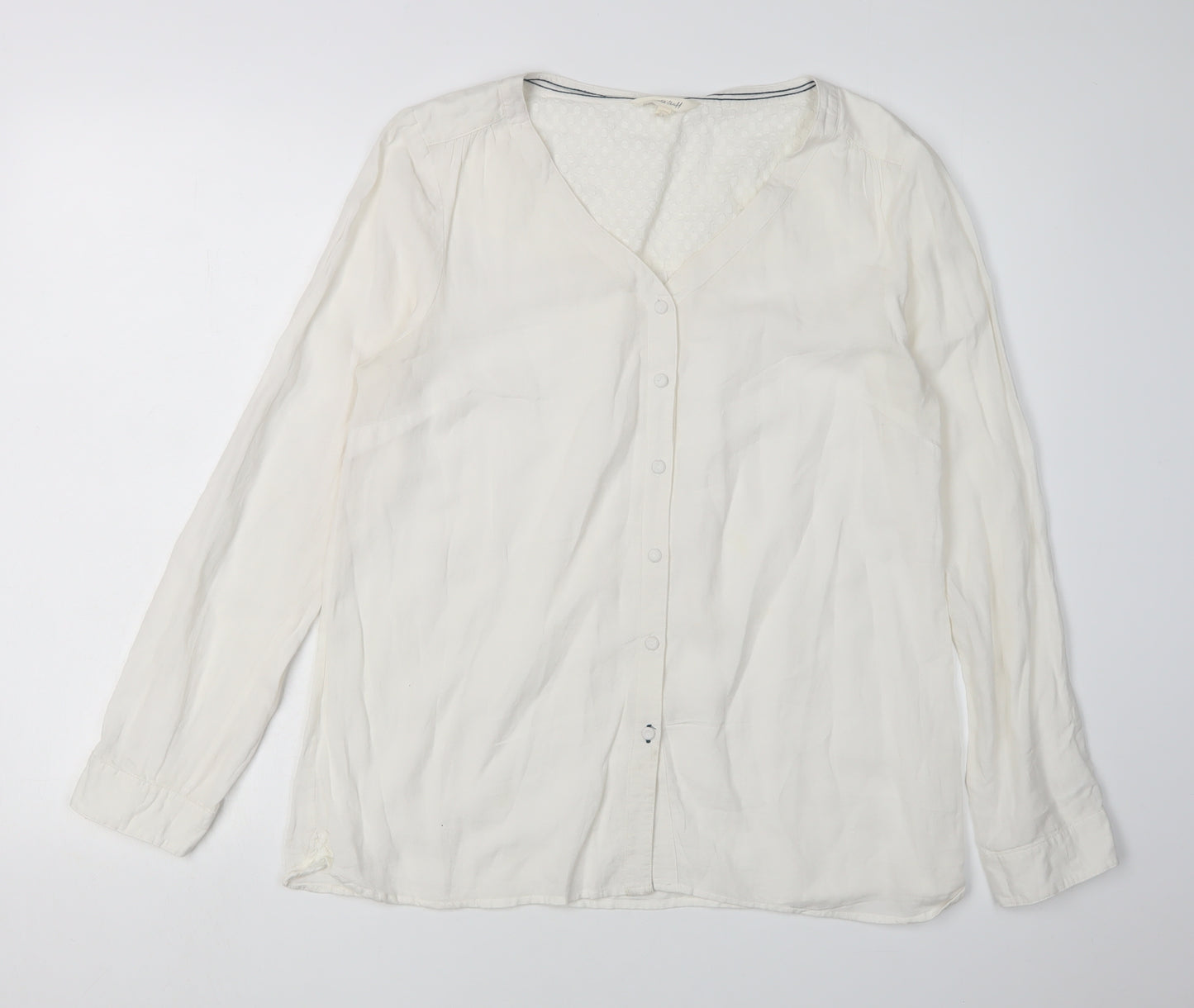 White Stuff Women's White Blouse Size 14