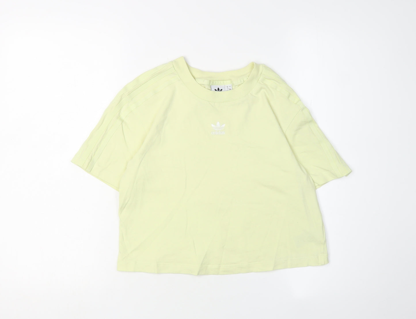 Adidas Unisex Green T-Shirt, Size 12, Basic Style