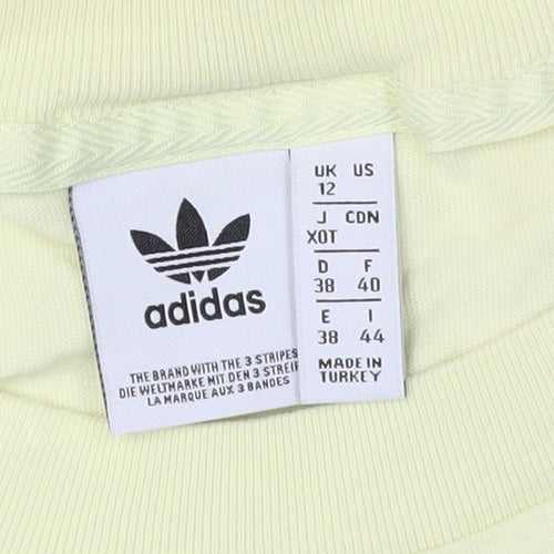 Adidas Unisex Green T-Shirt, Size 12, Basic Style