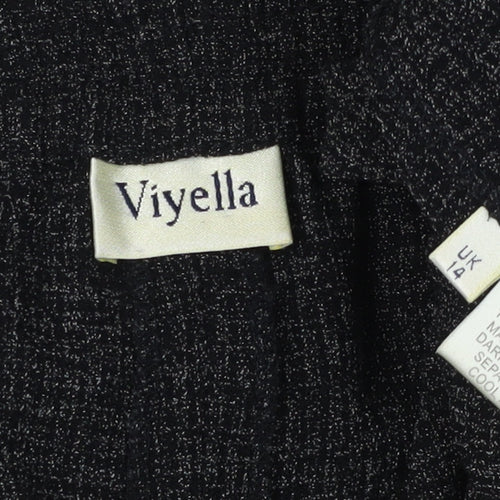 Viyella Women's Black Straight Trousers Size 14