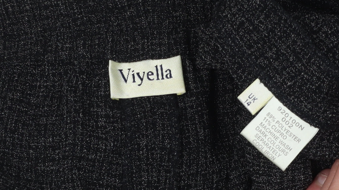 Viyella Women's Black Straight Trousers Size 14