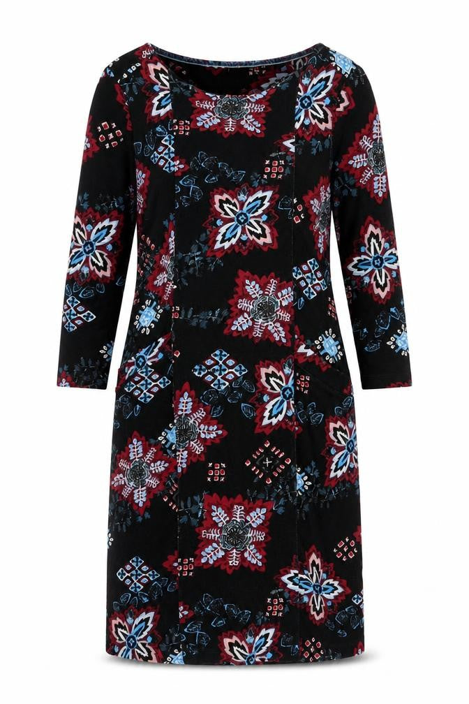 Front view of White Stuff Women's Multicoloured Floral Jersey Dress