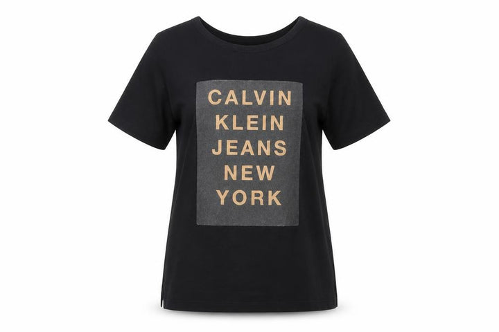 Calvin Klein Unisex Black T-Shirt S Basic Style