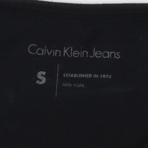 Calvin Klein Unisex Black T-Shirt S Basic Style