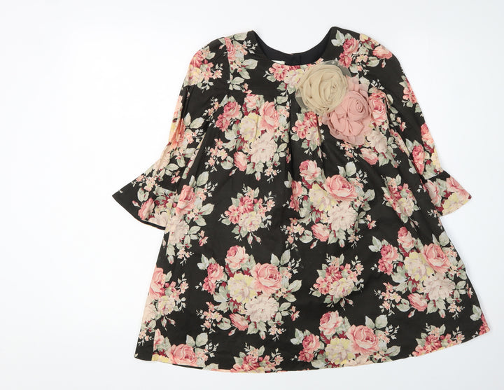 Laura Ashley Girls Floral A-Line Dress 6 Years