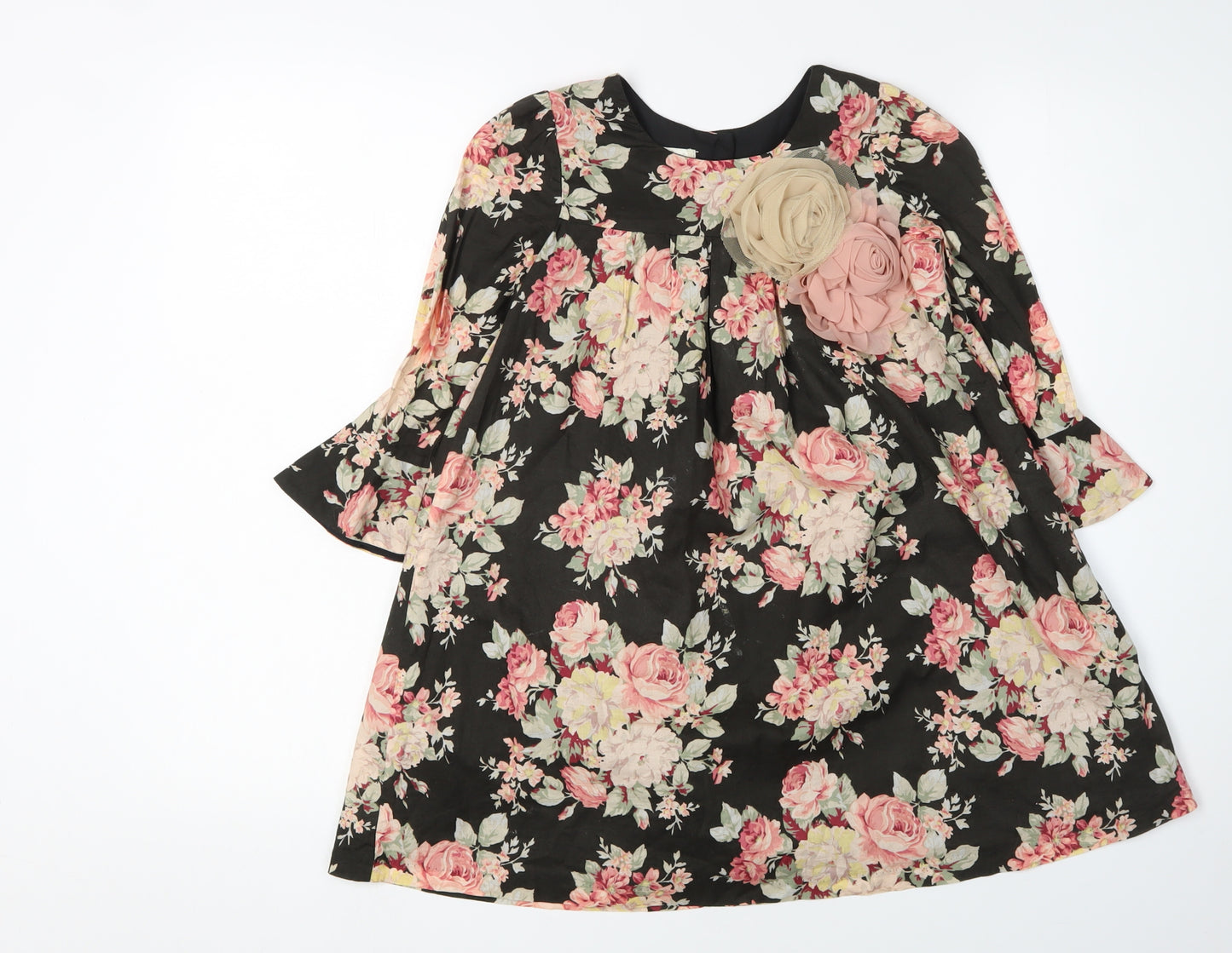 Laura Ashley Girls Floral A-Line Dress 6 Years