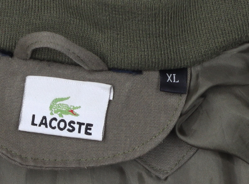 Lacoste Men’s Green XL Bomber Jacket Classic Style