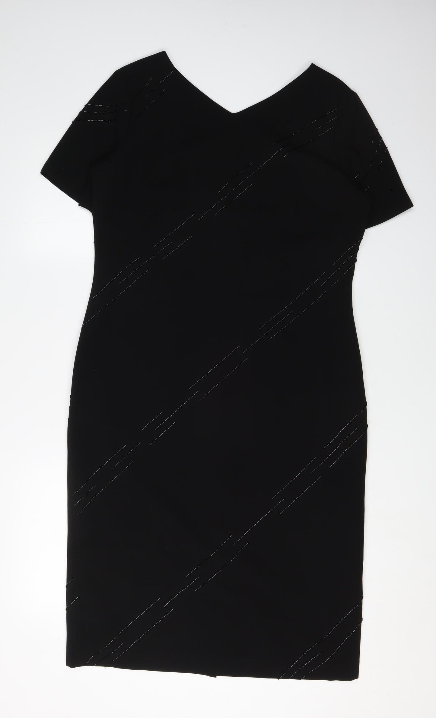 Windsmoor Women's Black Sheath Dress Size 12