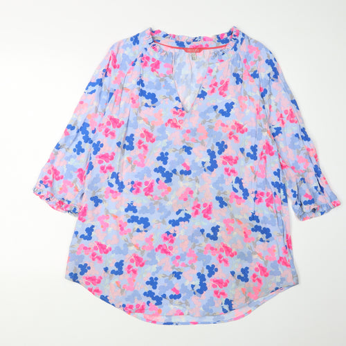 Joules Women's Floral Blouse, Size 12, Casual Multicoloured