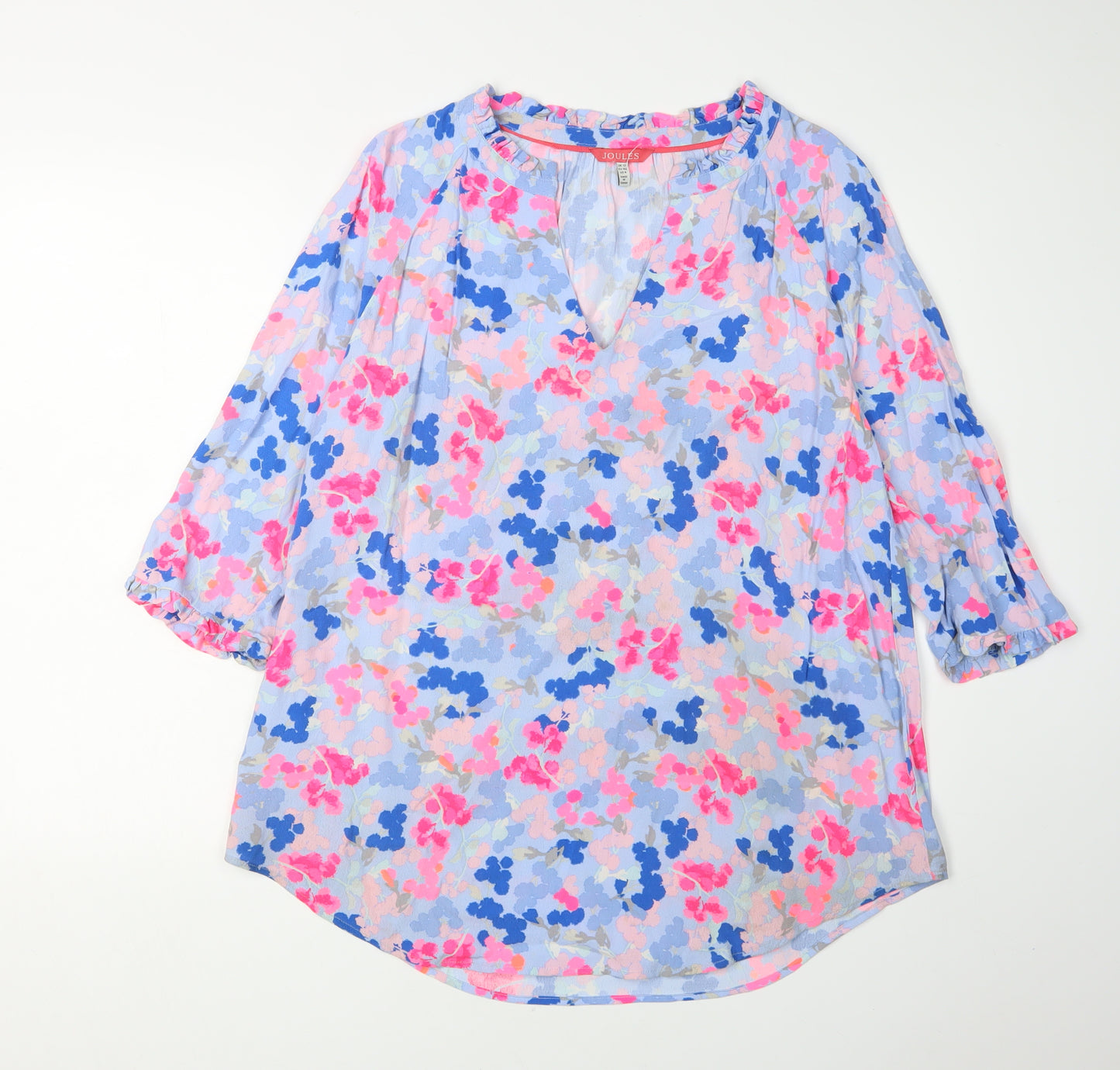 Joules Women's Floral Blouse, Size 12, Casual Multicoloured