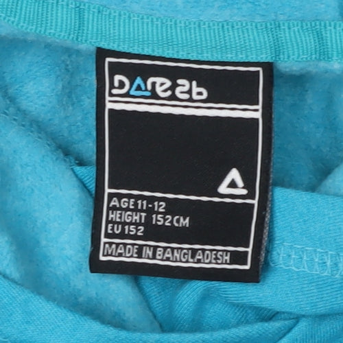 Dare 2b Girls Blue Hoodie, 11-12 Years, Hooded Jersey