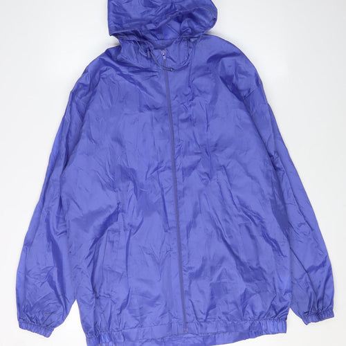 Arctic Storm Women's Blue Hooded Windbreaker Jacket S