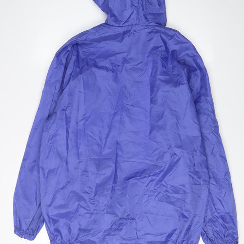 Arctic Storm Women's Blue Hooded Windbreaker Jacket S
