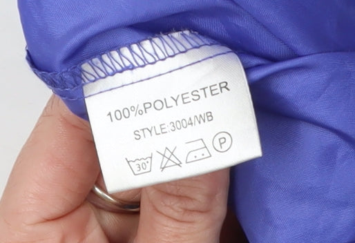 Arctic Storm Women's Blue Hooded Windbreaker Jacket S