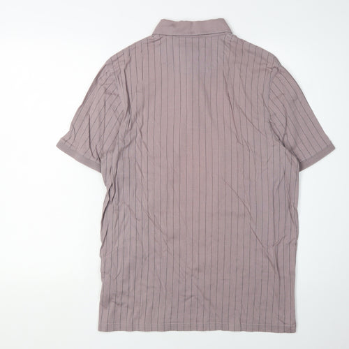 Ted Baker Men's Purple Striped Polo Shirt M