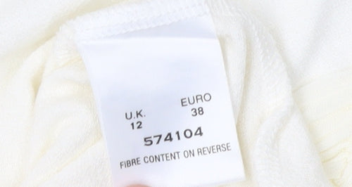 ALEX & CO Women's Ivory Blouse, Size 12, V-Neck