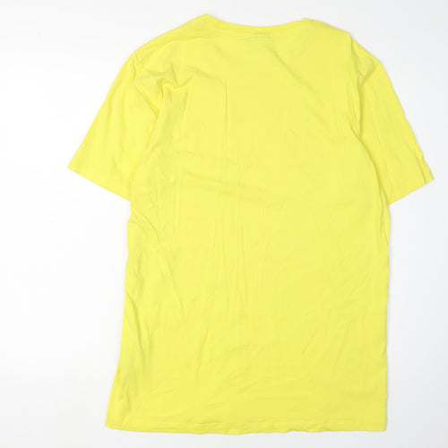 Jack & Jones Men's Yellow XL Crew Neck T-Shirt