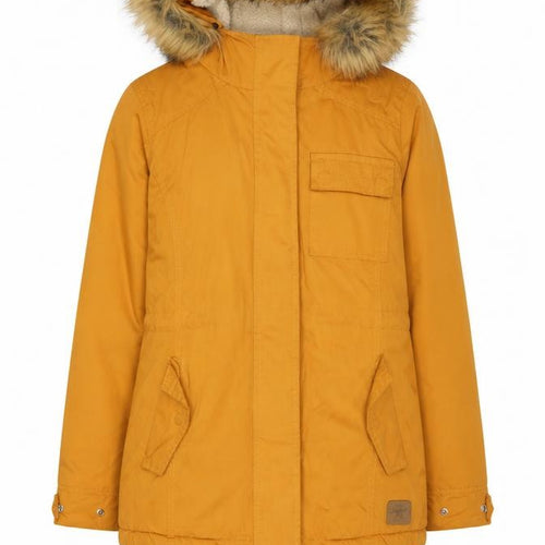 SoulCal & Co Women's Orange Parka Coat, Size 8, Hooded