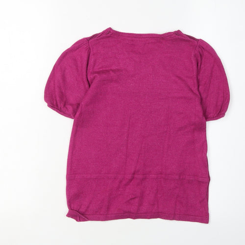 Ted Baker Girls Pink Pullover Jumper, 7 Years, Short Sleeve