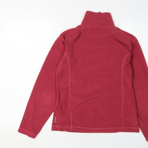 Trespass Girls Red Fleece 1/2 Zip Sweatshirt Size 15-16 Years
