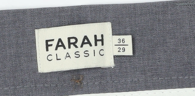 Farah Grey Men's 36 Dress Pants Straight Leg