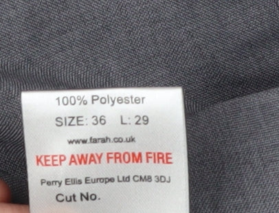 Farah Grey Men's 36 Dress Pants Straight Leg