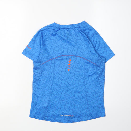 Karrimor Boys Blue Running T-Shirt 9-10 Years - Geometric Pattern