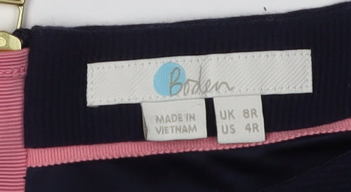 Boden Blue A-Line Dress, 3/4 Sleeve, Size 8 Women