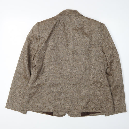 Eastex Women's Brown Wool Blend Blazer Size 14