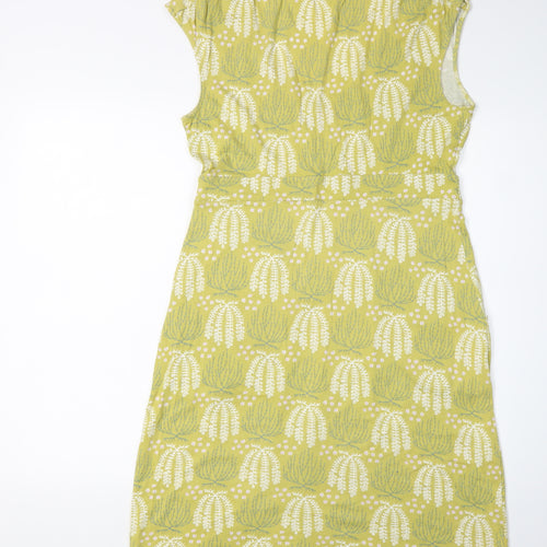 Boden Women's Green Floral Shift Dress Size 12