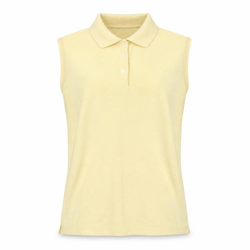 Greg Norman Yellow Sleeveless Polo Shirt for Women
