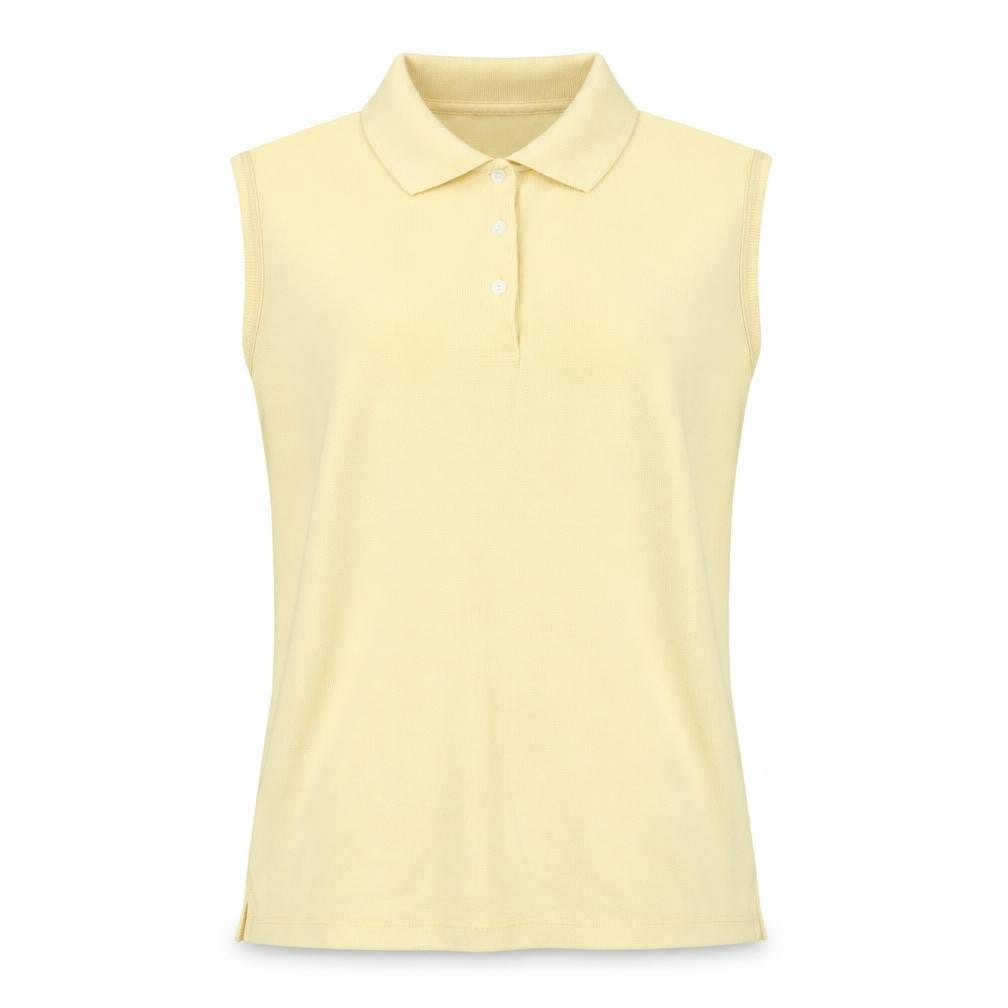 Greg Norman Yellow Sleeveless Polo Shirt for Women