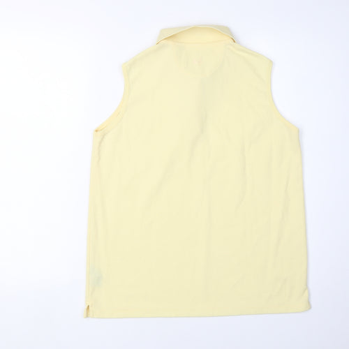 Greg Norman Yellow Sleeveless Polo Shirt for Women