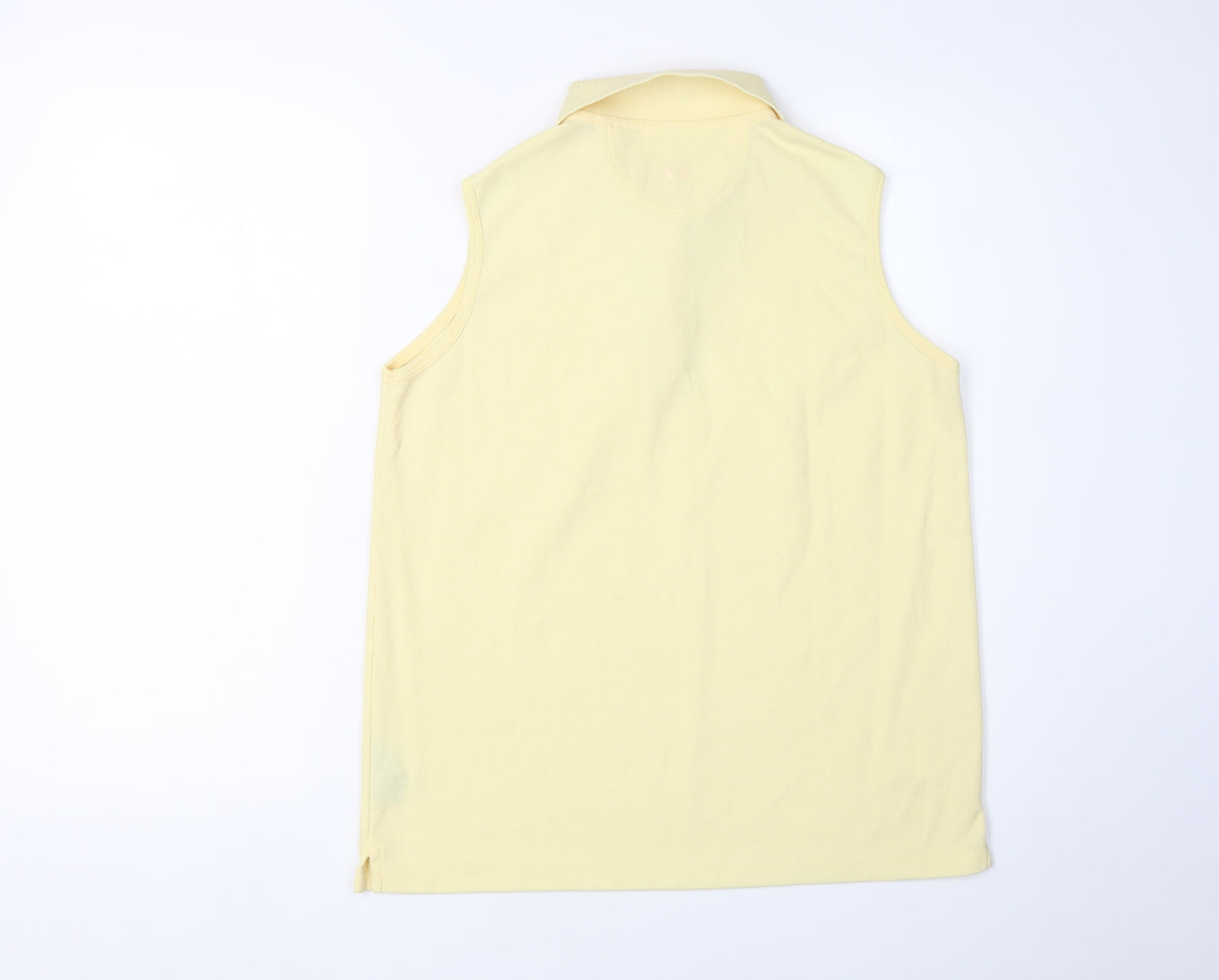 Greg Norman Yellow Sleeveless Polo Shirt for Women