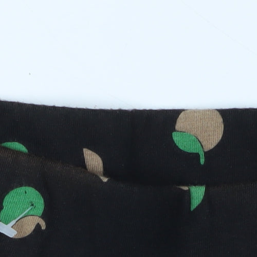 Boden Women's Black Pleated Floral Knee Length Skirt