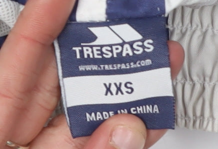 Trespass Men's Blue Striped Athletic Beach Shorts 2XS