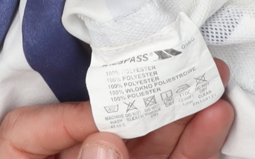 Trespass Men's Blue Striped Athletic Beach Shorts 2XS