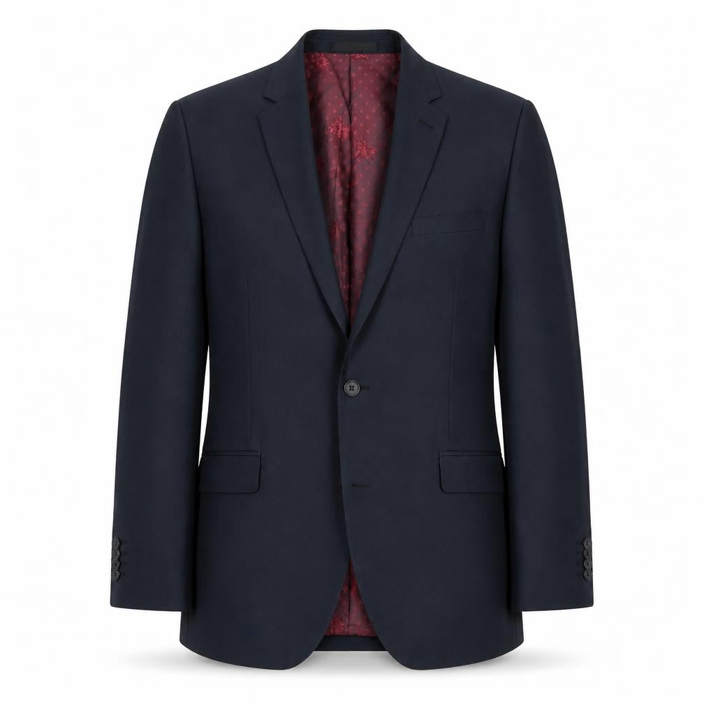 Front view of 1860 Limited Black Men's Suit Jacket -, size L, Classic Fit