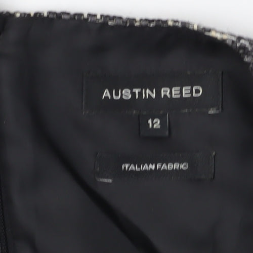 Austin Reed Women’s Black Tweed Sheath Dress Size 12