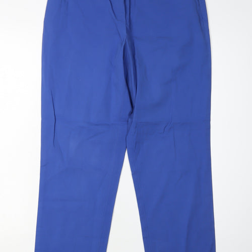 DKNY Women's Blue Smart Trousers, Size 8, Regular Fit