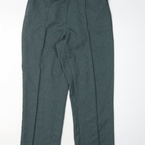Honor Millburn Women's Green Straight Trousers Size 12