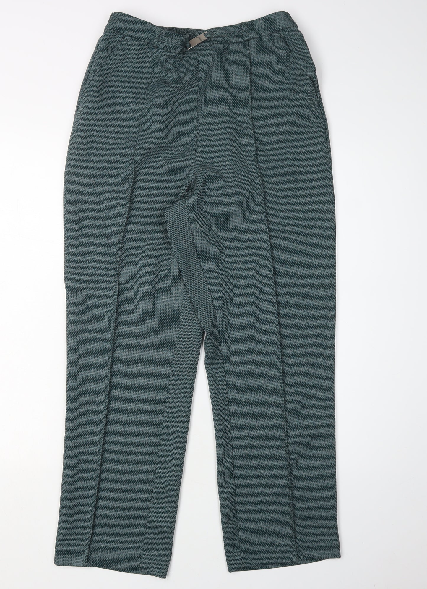 Honor Millburn Women's Green Straight Trousers Size 12