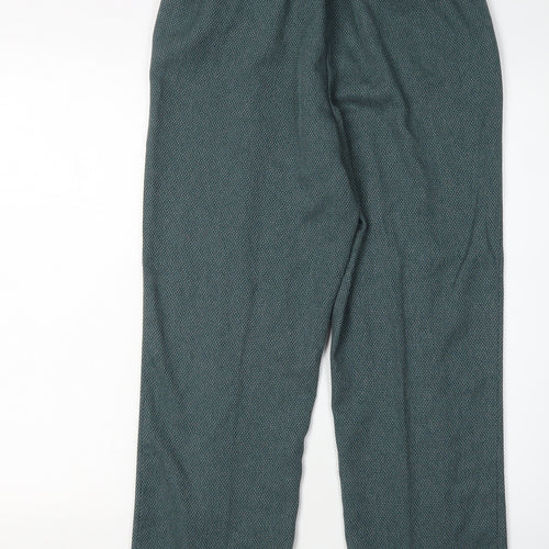 Honor Millburn Women's Green Straight Trousers Size 12