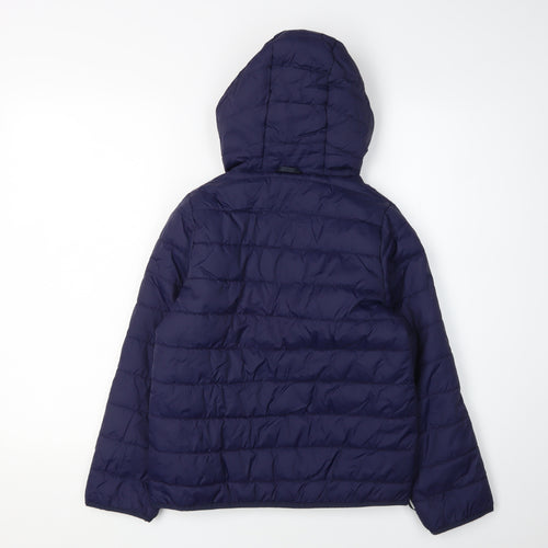 Peter Storm Boys Blue Puffer Jacket 9-10 Years Hooded Warm